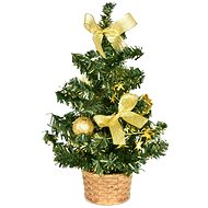 DOMMIO Christmas tree decorated - gold, 25 cm - Christmas Tree