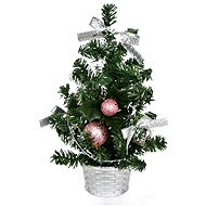 DOMMIO Christmas tree decorated - pink, 25 cm - Christmas Tree