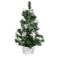 DOMMIO Christmas tree decorated - silver, 25 cm - Christmas Tree