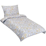 Bellatex crepe, flower grey, 140 × 200, 70 × 90 - Bed Linen
