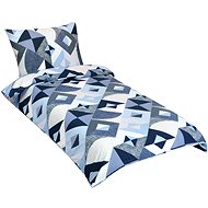 Bellatex cotton, geometry blue, 140 × 220, 70 × 90 - Bed Linen