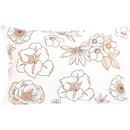 Bellatex Linen 60 × 40 cm, salmon flower - Pillowcase