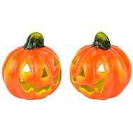 DOMMIO Ceramic laughing pumpkin, set of 2, 10 × 12 cm - Decoration
