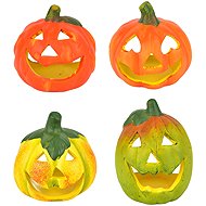 BerryHome Autumn ceramic pumpkins - set of 4 pieces, 8 × 8 cm and 10 × 7,5 cm - Decoration