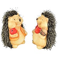 DOMMIO Hedgehogs with apple and nut ceramic 2 pcs set, 13 cm - Decoration