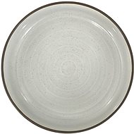 Clay Shallow plate Negative, 26 cm, black and white - Plate