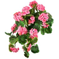 BerryHome Muscat overhanging light pink in ceramic pot 50 × 35 cm - Artificial Flower