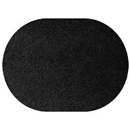 Piece carpet Eton black oval 133 × 190 cm - Carpet