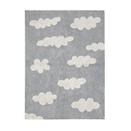 Přírodní koberec, ručně tkaný Clouds Grey 120 × 160 cm - Koberec