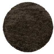 Kusový koberec Fluffy Shaggy 3500 brown kruh 120 × 120 o cm - Koberec