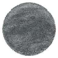 Kusový koberec Fluffy Shaggy 3500 light grey kruh 80 × 80 o cm - Koberec