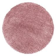 Kusový koberec Fluffy Shaggy 3500 rose kruh 80 × 80 o cm - Koberec