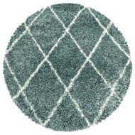 Kusový koberec Alvor Shaggy 3401 blue kruh 160 × 160 o cm - Koberec