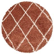 Kusový koberec Alvor Shaggy 3401 terra kruh 200 × 200 o cm - Koberec