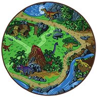 Dětský kusový koberec Dino kulatý - Koberec