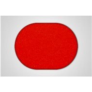 Kusový červený koberec Eton ovál 57 × 120 cm - Koberec