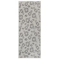 Běhoun Cucina Coffee Cups 105621 Cream Grey - Koberec
