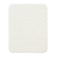 Protiskluzová koupelnová předložka 3D 0133 White 50 × 80 cm - Koupelnová předložka