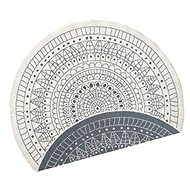 Kusový koberec Twin-Wendeteppiche 103143 creme grau kruh - Koberec
