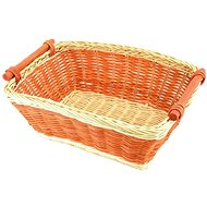 DOMMIO Rattan basket orange/natural 28 × 18 cm - Bread Basket