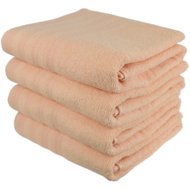 DOMMIO Uni Set of terry towels 70 × 130 cm 4 pcs salmon - Towel Set