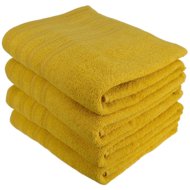 DOMMIO Uni Set of terry towels 70 × 130 cm 4 pcs yellow - Towel Set