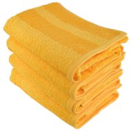 DOMMIO Stripe Set of bamboo towels 50 × 90 cm 4 pcs yellow - Towel Set