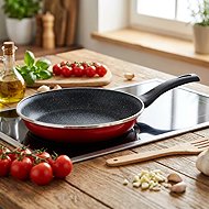 Metalac Granite induction, enamel pan 28 cm, red - Pan