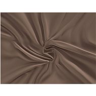 Kvalitex Satin sheet Luxury Collection 200 × 200 cm dark brown - Bedsheet