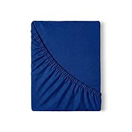 Kvalitex Satin sheet Luxury Collection 200 × 200 cm dark blue - Bedsheet