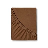 Kvalitex Jersey sheet dark brown 180 × 200 cm - Bedsheet