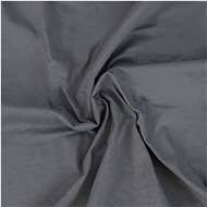 Kvalitex Jersey sheet with lycra 180 × 200 cm dark grey - Bedsheet