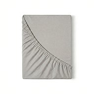 Kvalitex Jersey sheet with lycra 120 × 200 cm light grey - Bedsheet