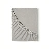 Kvalitex Jersey sheet with lycra single bed 90 × 200 cm light grey - Bedsheet
