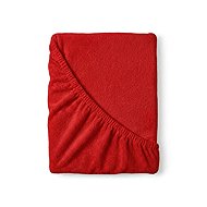 Kvalitex Terry sheet 160 × 200 cm red - Bedsheet