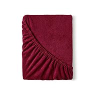 Kvalitex terry sheet 140 × 200 cm burgundy - Bedsheet