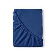 Kvalitex Terry sheet 140 × 200 cm dark blue - Bedsheet