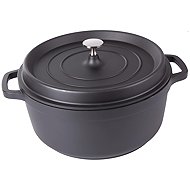 KingStyle Pot with lid with non-stick surface 6,6 l black - Pot