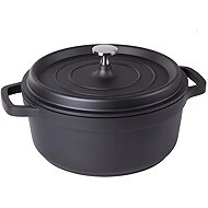 KingStyle Pot with lid with non-stick surface 4 l black - Pot