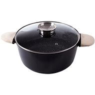 KingStyle Pot with lid with non-stick surface 7,8 l black - Pot