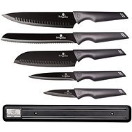 BERLINGERHAUS Sada nožů s nepřilnavým povrchem 6 ks Carbon Pro Edition s magnetickým držákem - Sada nožů