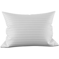 TEXTILOMANIA Pillowcase Atlas Grail white stripe 2 cm combed cotton - Pillowcase