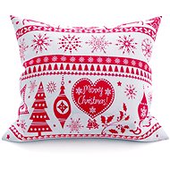 TEXTILOMANIE Pillowcase Christmas red 45 × 45 cm - Pillowcase