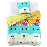 TEXTILOMANIA Children's bed linen Kitty party colourful - Bed Linen