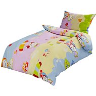 TEXTILOMANIA Cotton crib bed linen Pets with Rogal blue - Bed Linen