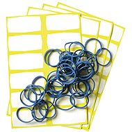 Freezer Bag Labels and Rubber Bands 48 + 48pcs - Preserving Accessories
