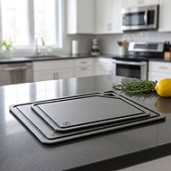 G21 EcoCut cutting board made of natural cellulose - set of 2, graphite - Cutting Board