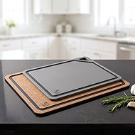 G21 EcoCut cutting board made of natural cellulose - set of 2, brown / graphite - Cutting Board