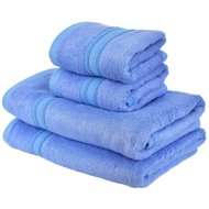 DOMMIO Bamboo towel set 2 pcs 30 × 50 cm, 2 pcs 50 × 100 cm blue - Towel Set