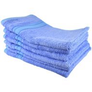 DOMMIO Bamboo hand towel set 6 pcs 30 × 50 cm, blue - Towel Set